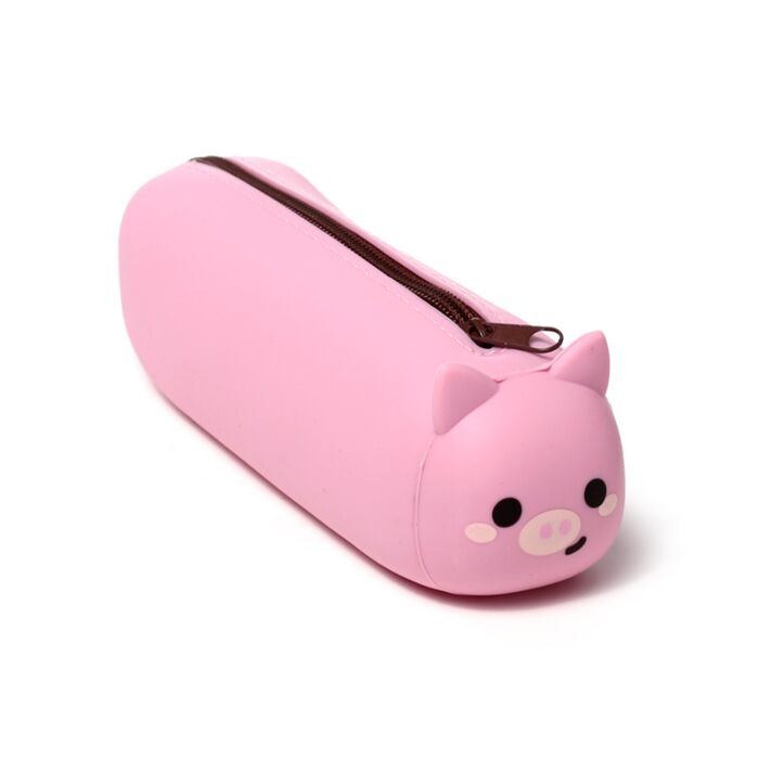 Silicone Pencil Case - Adoramals Pig image 3