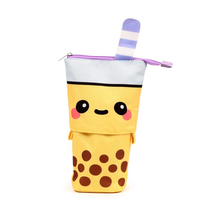 Canvas Pop Up Pencil Case - Foodiemals Boba the Bubble Tea image 3