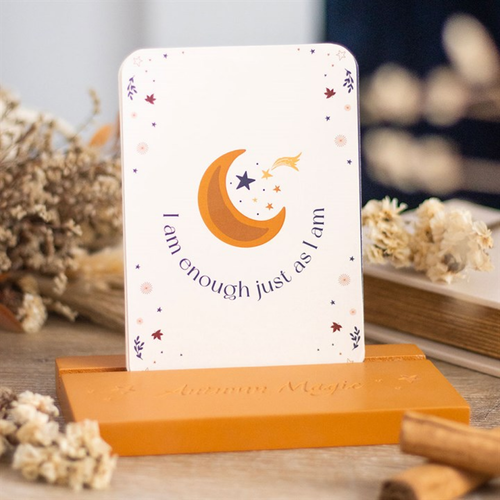 Autumn Magic Affirmation Cards with Wooden Stand image 4