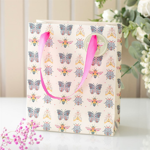 23cm Medium Floral Bug Print Gift Bag image 3