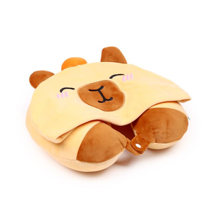 Hoodeazzz Travel Pillow & Hood - Duke the Capybara image 4
