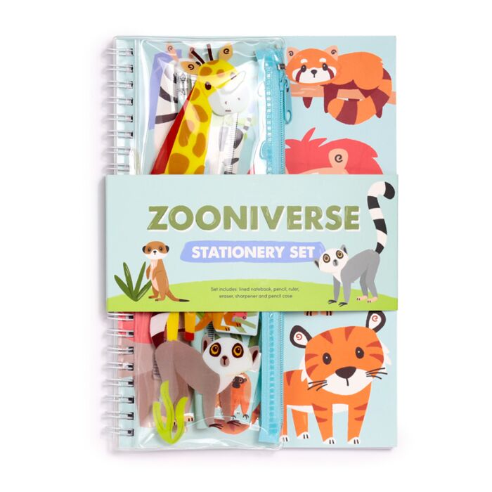Spiral Bound A5 Lined Notebook - Zooniverse image 0