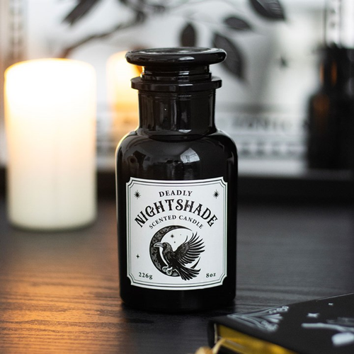 Mystic Raven Deadly Nightshade Apothecary Candl image 0