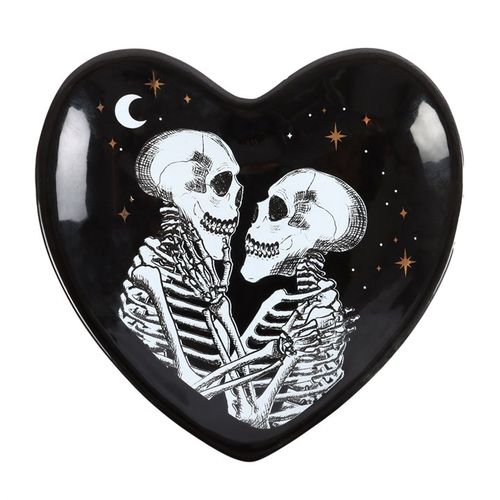 Skeleton Couple Heart Trinket Dish image 0