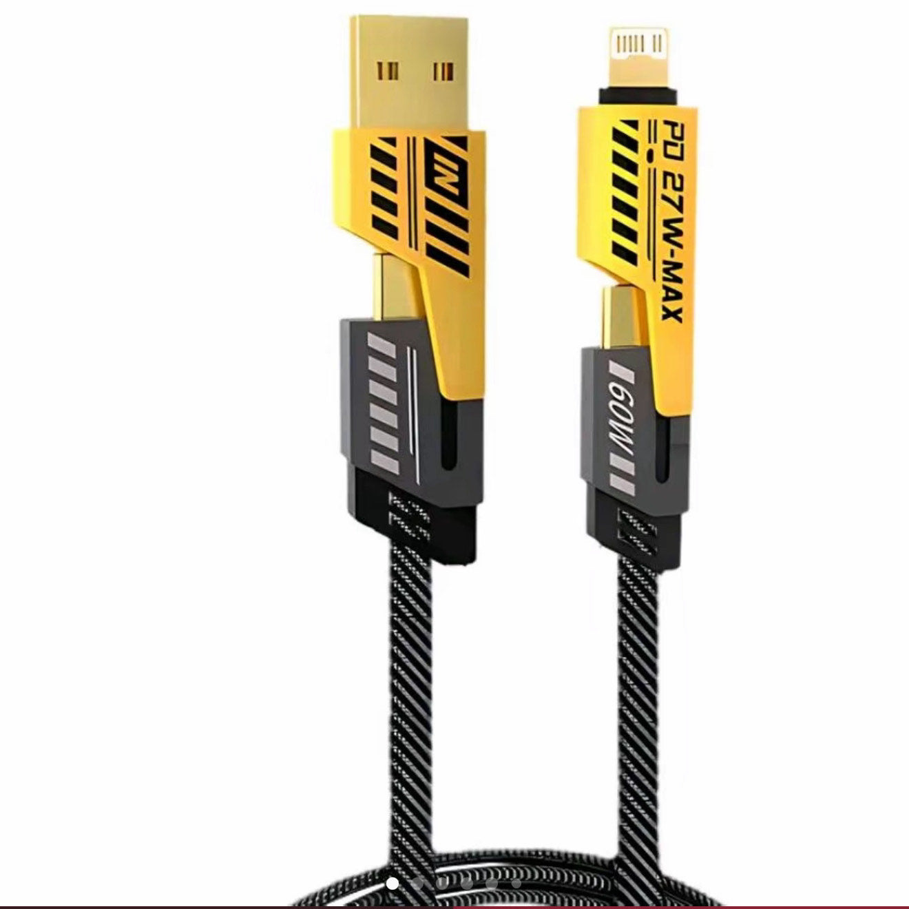 4-in-1 Multi USB Charging Cable – 1M Fast PD Charger Cord for Devices image 0