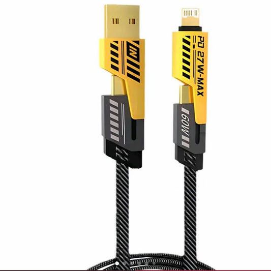 4-in-1 Multi USB Charging Cable – 1M Fast PD Charger Cord for Devices image 0