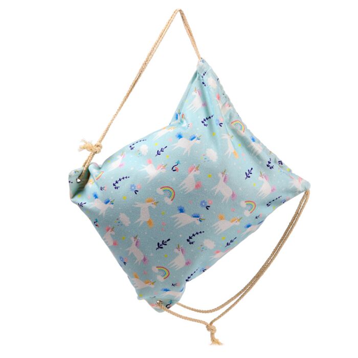 Drawstring Canvas Bag - Unicorn Magic image 2