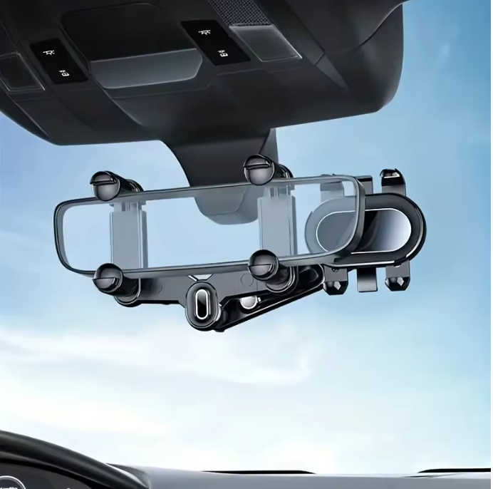360° Rotating Car Rearview Mirror Phone Holder image 2