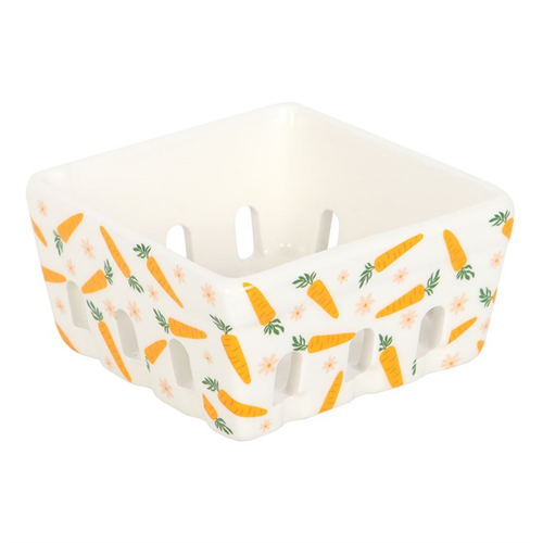 Carrot Patch Ceramic Berry Basket image 3