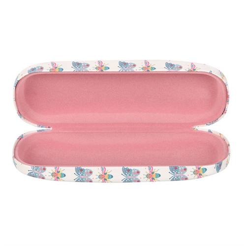 Floral Bug Print Glasses Case image 1