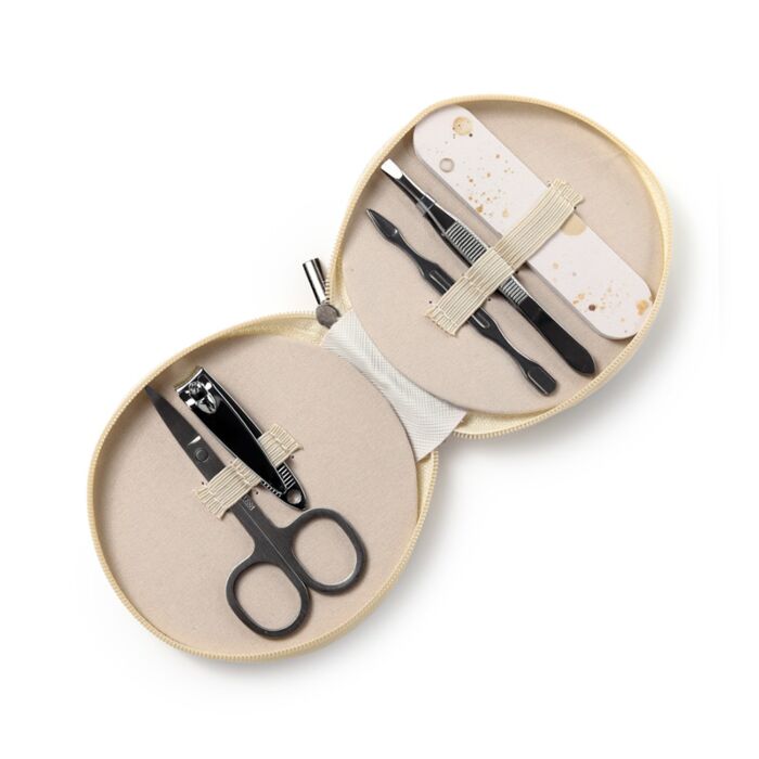 5 Piece Round Manicure Set - Jan Pashley Stag image 2