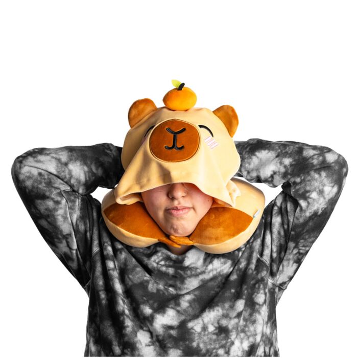 Hoodeazzz Travel Pillow & Hood - Duke the Capybara image 3