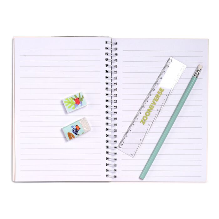 Spiral Bound A5 Lined Notebook - Zooniverse image 1