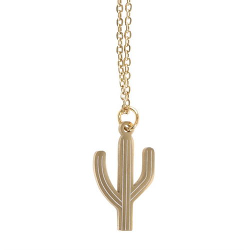 Cactus Necklace on Greeting Card image 1