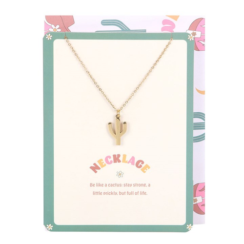 Cactus Necklace on Greeting Card image 0