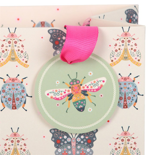 23cm Medium Floral Bug Print Gift Bag image 1