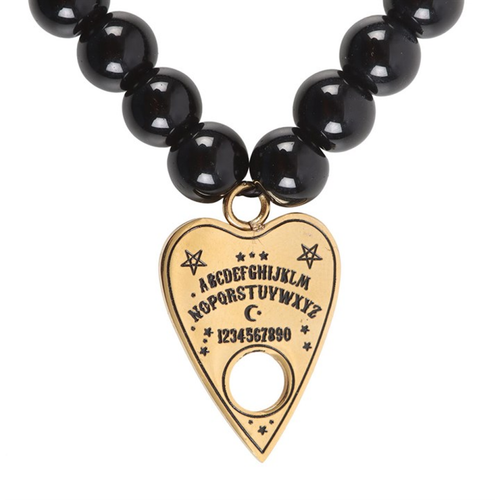 Talking Board Planchette Beaded Charm Bracelet image 1