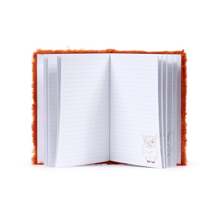 Plush A5 Notebook - Highland Coo Cow image 2