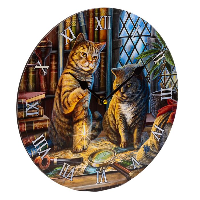 Wall Clock - Lisa Parker Purrlock Holmes Cat image 2