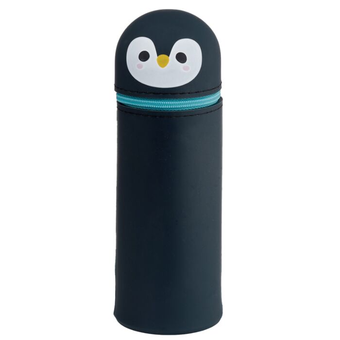 Silicone Upright Pencil Case - Adoramals Penguin image 0