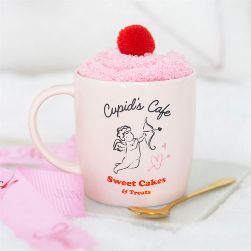 Cupid's Café Mug, Spoon and Socks Set image 0