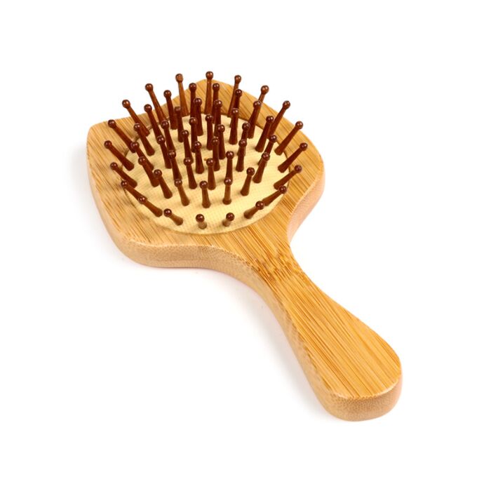 Bamboo Shaped Hair Brush - Beans & Co Cats image 1