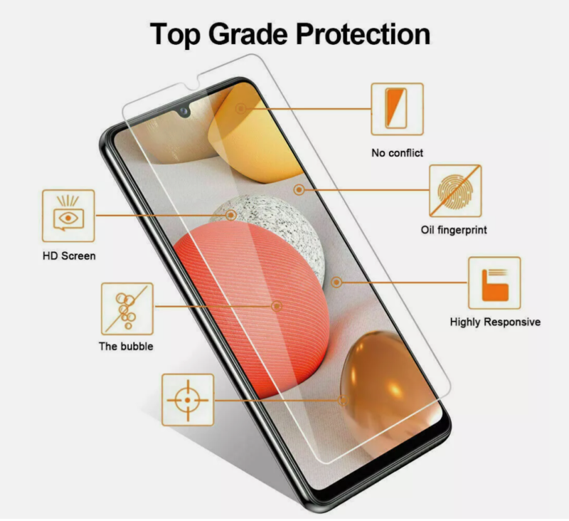 2X Tempered Glass Screen Protector For Samsung image 1