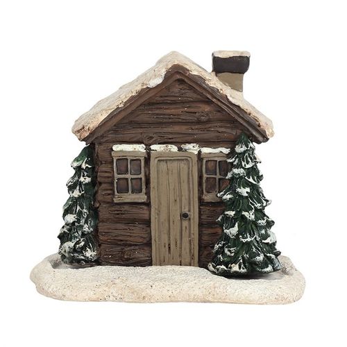 Log Cabin Incense Cone Burner image 0
