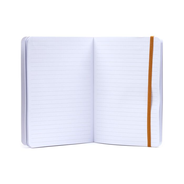 Recycled Paper A5 Lined Notebook with Elastic - Nectar Meadows image 1