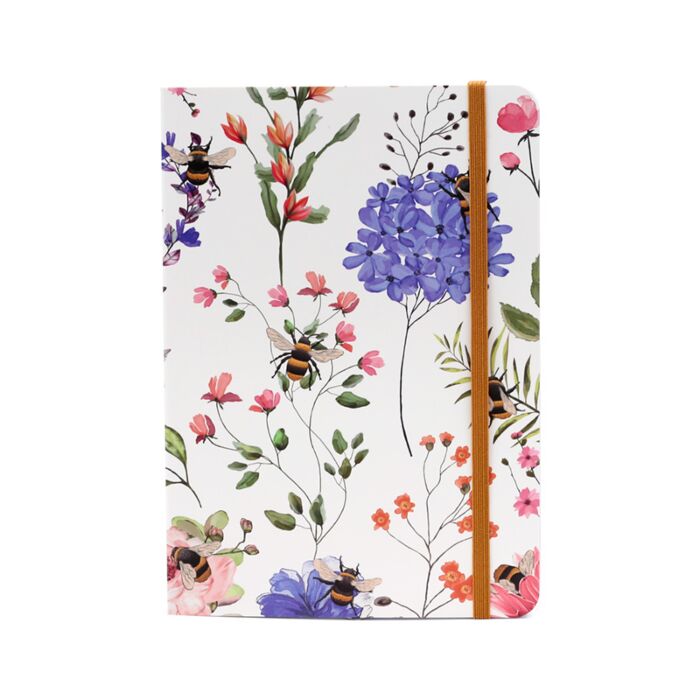 Recycled Paper A5 Lined Notebook with Elastic - Nectar Meadows image 2