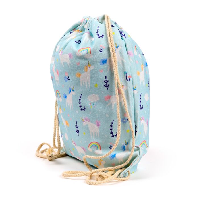 Drawstring Canvas Bag - Unicorn Magic image 3