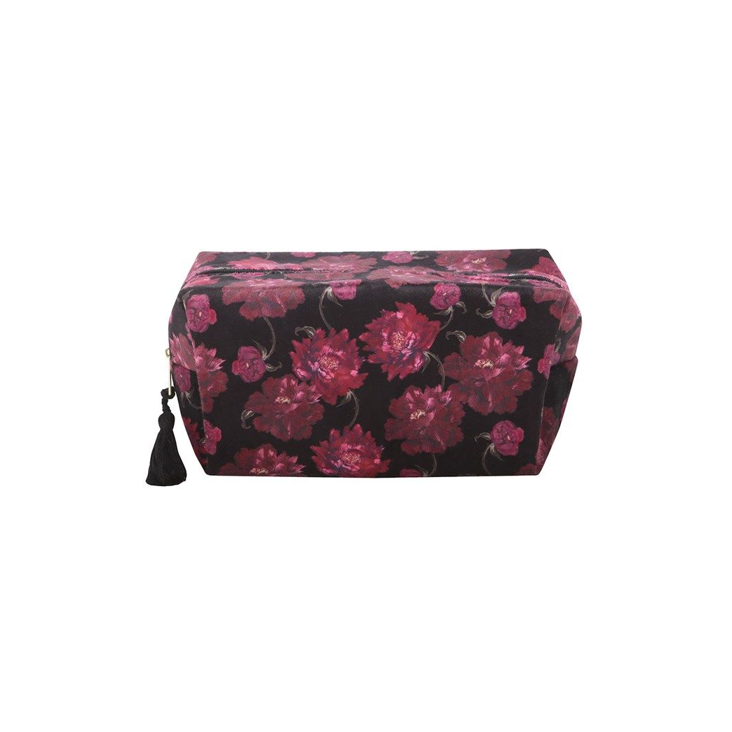 Dark Romance Floral Print Makeup Bag image 2