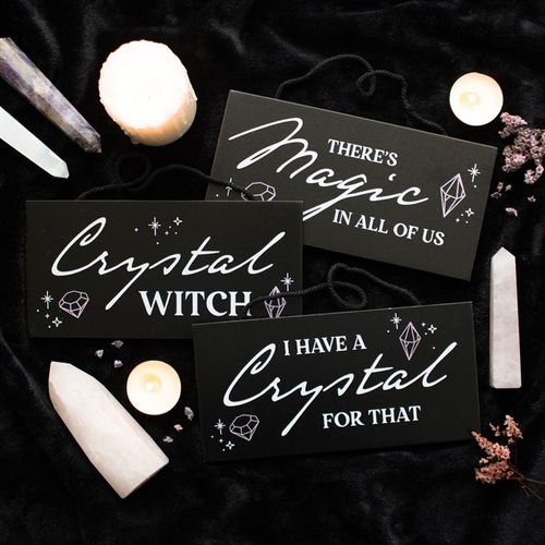 Crystal Witch Hanging Sign image 1