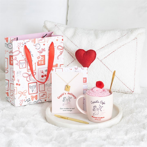 Cupid's Café Mug, Spoon and Socks Set image 1