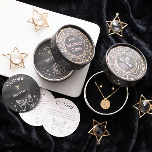 Astrology Wheel Earring and Necklace Set image 1