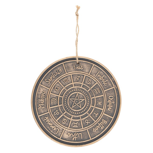 Bronze Wheel of the Year Hanging Terracotta Plaque image 3