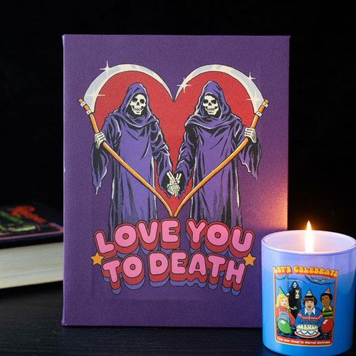 19x25cm Love You To Death Canvas Plaque by Steven Rhodes image 4
