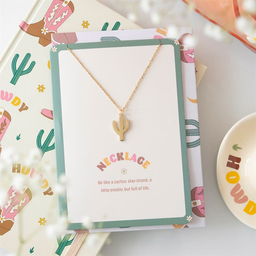 Cactus Necklace on Greeting Card image 4