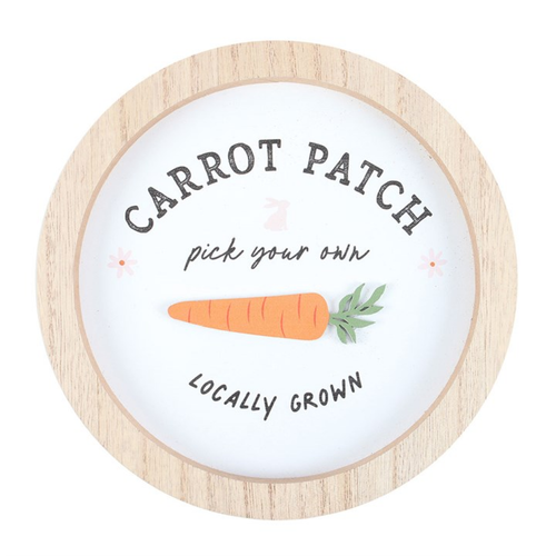 Carrot Patch Round 3D Wall Plaque image 3