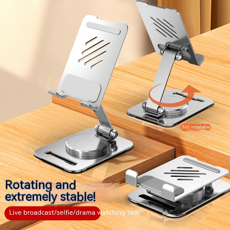 360 Degrees Rotate Metal Desk Mobile Phone Holder Stand image 2