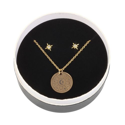 Astrology Wheel Earring and Necklace Set image 3