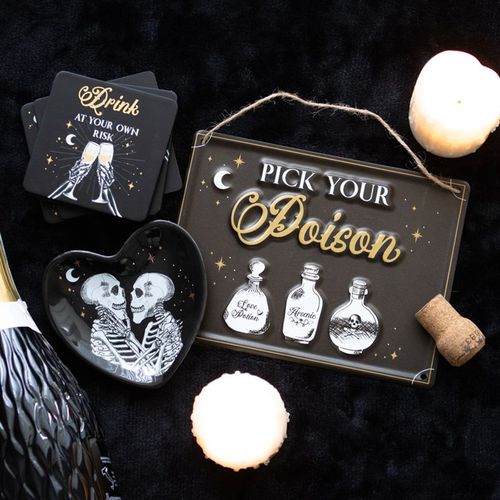 Skeleton Couple Heart Trinket Dish image 1