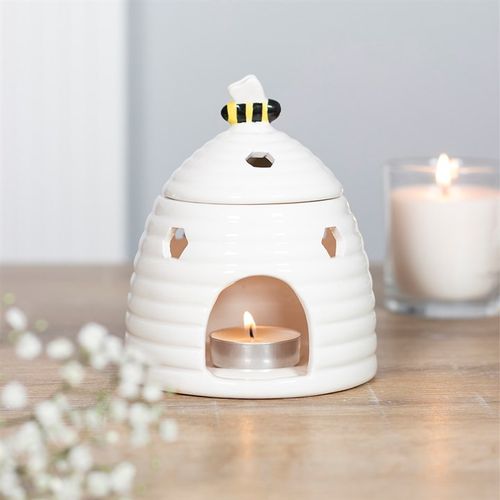 White Beehive Oil Burner image 0
