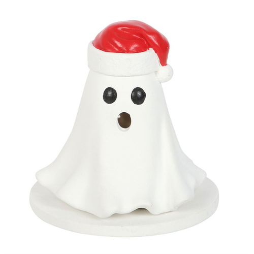 Ghost with Santa Hat Incense Cone Holder image 2