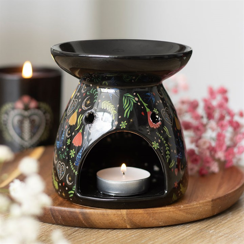 Midnight Bloom Print Oil Burner image 0