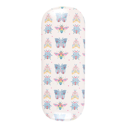 Floral Bug Print Glasses Case image 2