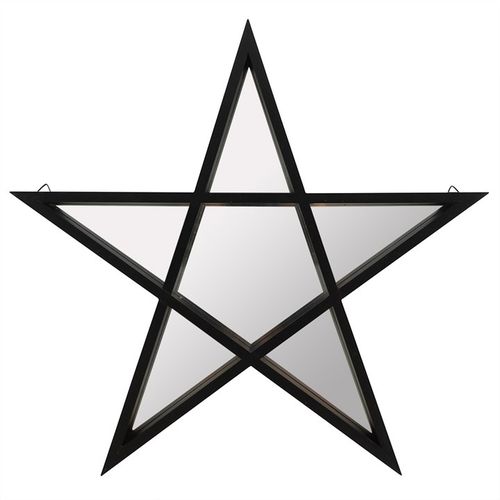 Black Framed Pentagram Mirror image 0