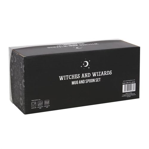 Witch and Wizard Couples Mug and Spoon Set image 2