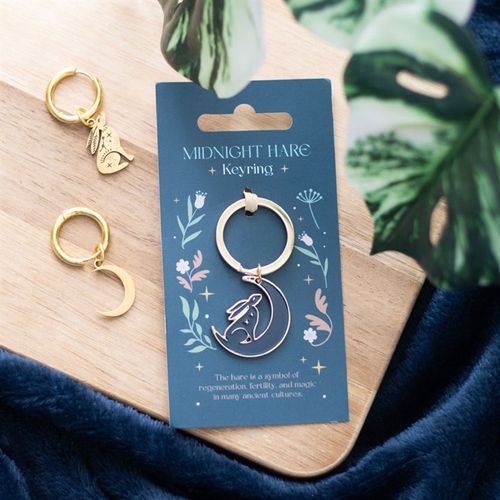 Midnight Hare Keyring image 0