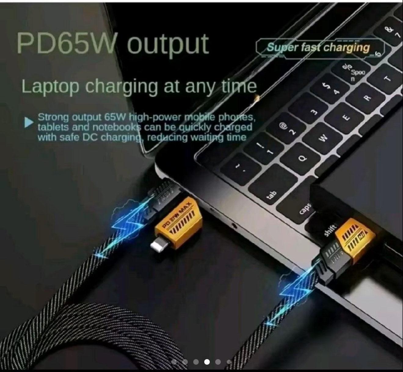 4-in-1 Multi USB Charging Cable – 1M Fast PD Charger Cord for Devices image 4